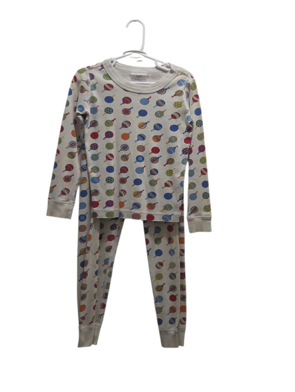Hanna Andersson 110 US 5 Organic Cotton Christmas Ornament Long Johns Pajamas